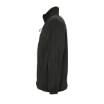 Polyester fleece jacket, 300 g/m2, SOL'S North black colour side view