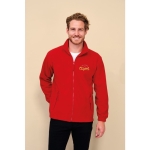 Polyester fleece jacket, 300 g/m2, SOL'S North red colour