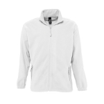 Polyester fleece jacket, 300 g/m2, SOL'S North white colour ninth view