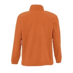 Polyester fleece jacket, 300 g/m2, SOL'S North orange colour rear view