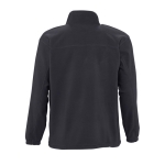 Polyester fleece jacket, 300 g/m2, SOL'S North titanium colour rear view