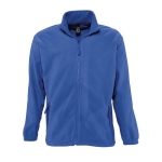 Polyester fleece jacket, 300 g/m2, SOL'S North royal blue colour third view