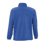 Polyester fleece jacket, 300 g/m2, SOL'S North royal blue colour rear view