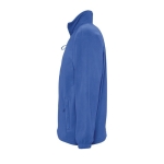 Polyester fleece jacket, 300 g/m2, SOL'S North royal blue colour side view