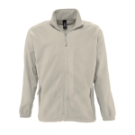 Polyester fleece jacket, 300 g/m2, SOL'S North light grey colour