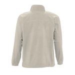 Polyester fleece jacket, 300 g/m2, SOL'S North light grey colour rear view