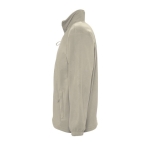 Polyester fleece jacket, 300 g/m2, SOL'S North light grey colour side view