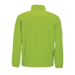 Polyester fleece jacket, 300 g/m2, SOL'S North lime colour rear view