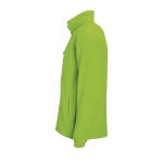 Polyester fleece jacket, 300 g/m2, SOL'S North lime colour side view