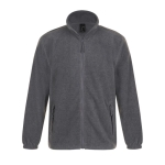 Polyester fleece jacket, 300 g/m2, SOL'S North marbled grey colour