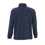 Polyester fleece jacket, 300 g/m2, SOL'S North dark blue colour rear view