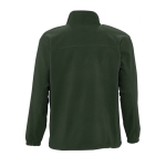 Polyester fleece jacket, 300 g/m2, SOL'S North dark green colour rear view