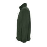 Polyester fleece jacket, 300 g/m2, SOL'S North dark green colour side view