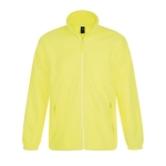 Polyester fleece jacket, 300 g/m2, SOL'S North neon yellow colour sixth view