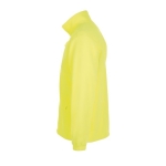 Polyester fleece jacket, 300 g/m2, SOL'S North neon yellow colour side view