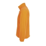 Polyester fleece jacket, 300 g/m2, SOL'S North neon orange colour side view