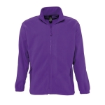 Polyester fleece jacket, 300 g/m2, SOL'S North purple colour second view