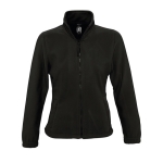 Fleece jacket for women, polyester, 300 g/m2, SOL'S North black colour