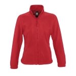 Fleece jacket for women, polyester, 300 g/m2, SOL'S North red colour fifth view