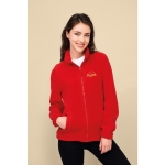 Fleece jacket for women, polyester, 300 g/m2, SOL'S North red colour