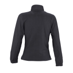 Fleece jacket for women, polyester, 300 g/m2, SOL'S North dark grey colour rear view