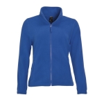 Fleece jacket for women, polyester, 300 g/m2, SOL'S North royal blue colour third view