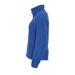 Fleece jacket for women, polyester, 300 g/m2, SOL'S North royal blue colour side view