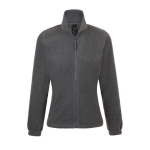 Fleece jacket for women, polyester, 300 g/m2, SOL'S North marbled grey colour