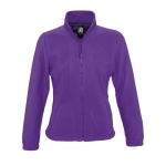 Fleece jacket for women, polyester, 300 g/m2, SOL'S North purple colour second view