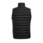 Gilet, nylon and polyester, 180 g/m2, SOL'S Wave black colour rear view