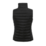 Women's gilet, nylon and polyester, 180 g/m2, SOL'S Wave black colour rear view