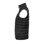 Women's gilet, nylon and polyester, 180 g/m2, SOL'S Wave black colour side view