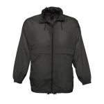 Waterproof unisex windbreaker, 210 g/m2, SOL'S Surf black colour