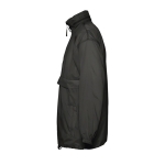 Waterproof unisex windbreaker, 210 g/m2, SOL'S Surf black colour side view