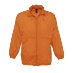 Waterproof unisex windbreaker, 210 g/m2, SOL'S Surf orange colour