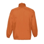 Waterproof unisex windbreaker, 210 g/m2, SOL'S Surf orange colour rear view