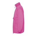 Waterproof unisex windbreaker, 210 g/m2, SOL'S Surf fuchsia colour side view