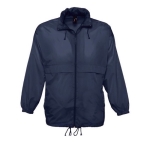 Waterproof unisex windbreaker, 210 g/m2, SOL'S Surf dark blue colour