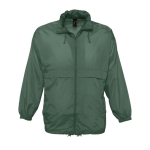 Waterproof unisex windbreaker, 210 g/m2, SOL'S Surf dark green colour eighth view