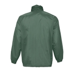 Waterproof unisex windbreaker, 210 g/m2, SOL'S Surf dark green colour rear view