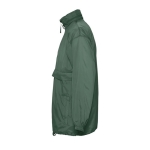 Waterproof unisex windbreaker, 210 g/m2, SOL'S Surf dark green colour side view