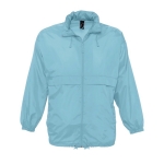 Waterproof unisex windbreaker, 210 g/m2, SOL'S Surf light blue colour