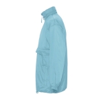 Waterproof unisex windbreaker, 210 g/m2, SOL'S Surf light blue colour side view