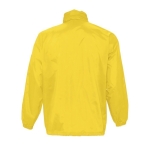 Waterproof unisex windbreaker, 210 g/m2, SOL'S Surf dark yellow colour rear view