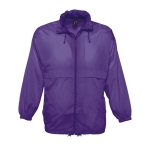 Waterproof unisex windbreaker, 210 g/m2, SOL'S Surf purple colour second view