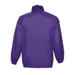 Waterproof unisex windbreaker, 210 g/m2, SOL'S Surf purple colour rear view