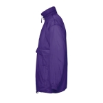 Waterproof unisex windbreaker, 210 g/m2, SOL'S Surf purple colour side view