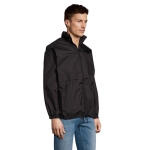 Waterproof unisex windbreaker, 210 g/m2, SOL'S Surf second photographic view