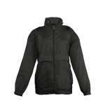 Weatherproof children's jacket, 210 g/m2, SOL'S Surf black colour