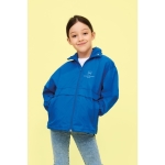 Weatherproof children's jacket, 210 g/m2, SOL'S Surf black colour